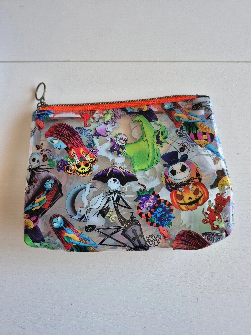 King of nightmare and friends, clear vinyl Versatile Cosmetic Pouch raw edges